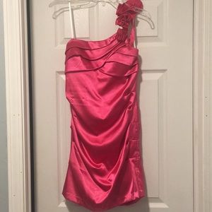 Windsor (Roberta) Hot Pink Mini Dress